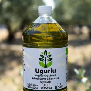 Naturel Sızma Erken Hasat Zeytinyağı (1 LT) Galon Şişe 2025-2026 SEZONU