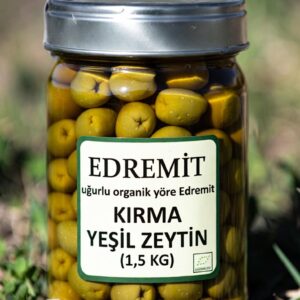 EDREMİT KIRMA YEŞİL ZEYTİN (1,5 KG)