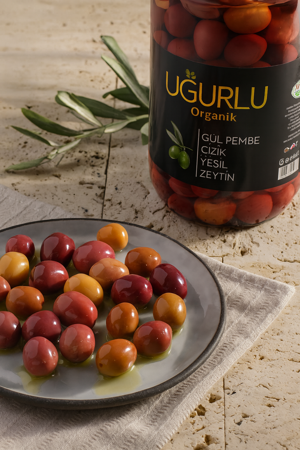 EDREMİT PEMBE ÇİZİK YEŞİL ZEYTİN (2 KG)