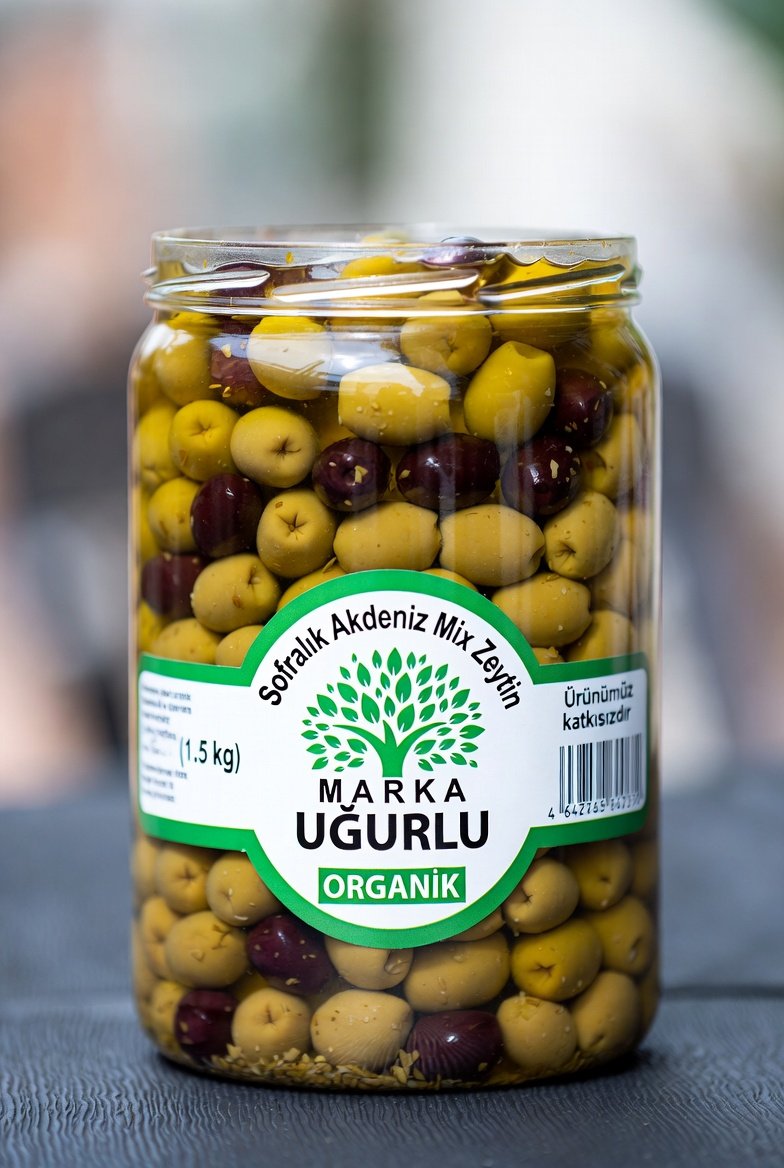 Sofralık Akdeniz Mix Zeytin (1,5 KG)